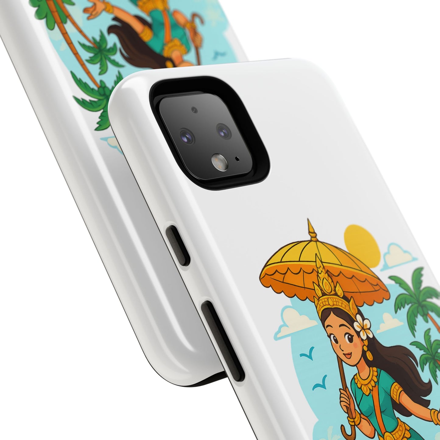 Apsara's Shoreline Grace Tough Cases, Phone Case, Protective Cover, Unique Design, Gift for Nature Lovers, Coastal Art Decor