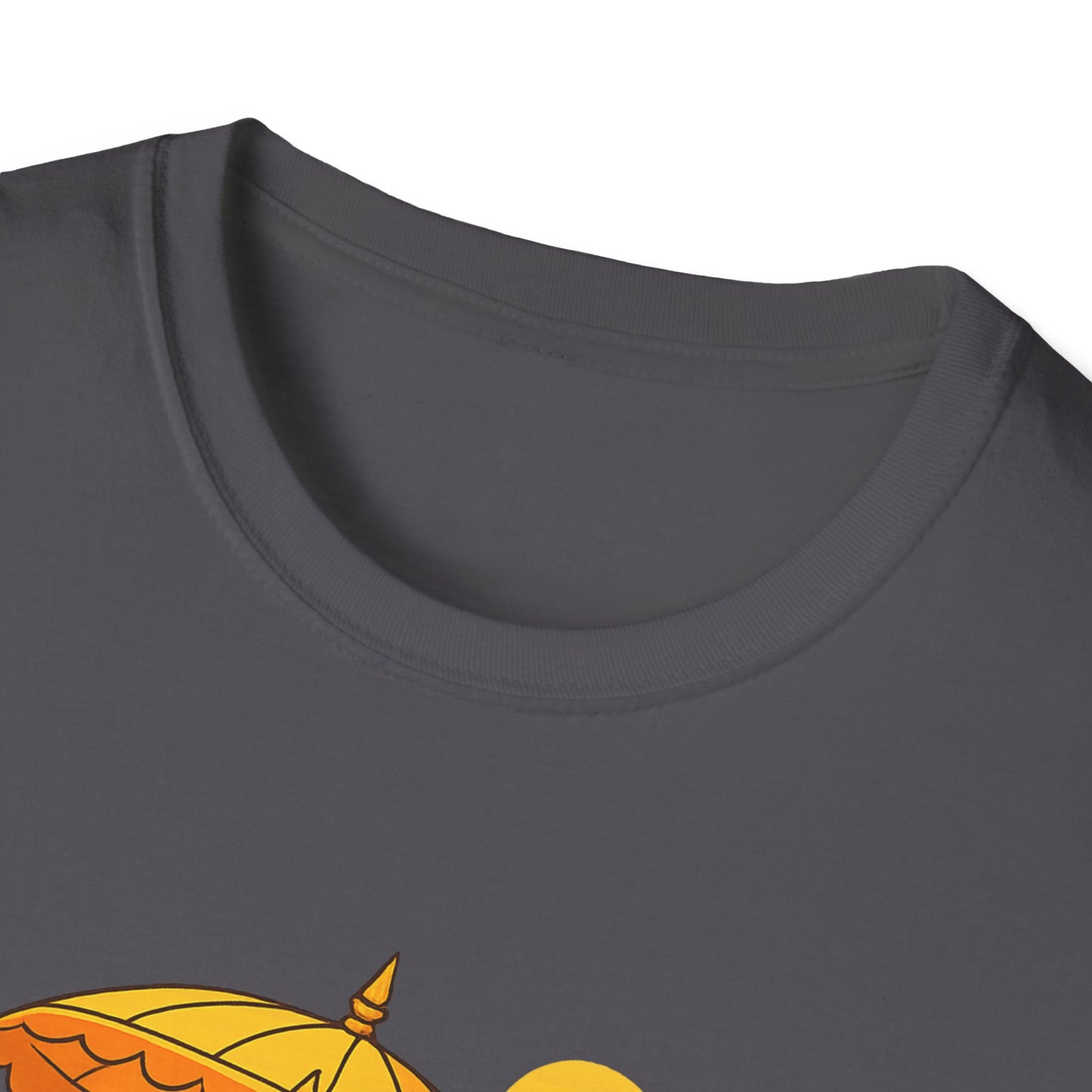 Beach Vibes T-Shirt with Sunset and Umbrella Graphic, Summer Gift, Travel Tee, Ocean Lover Shirt, Casual Everyday Wear