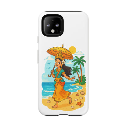 Apsara's Shoreline Grace Tough Cases, Phone Case, Protective Cover, Unique Design, Gift for Nature Lovers, Coastal Art Decor