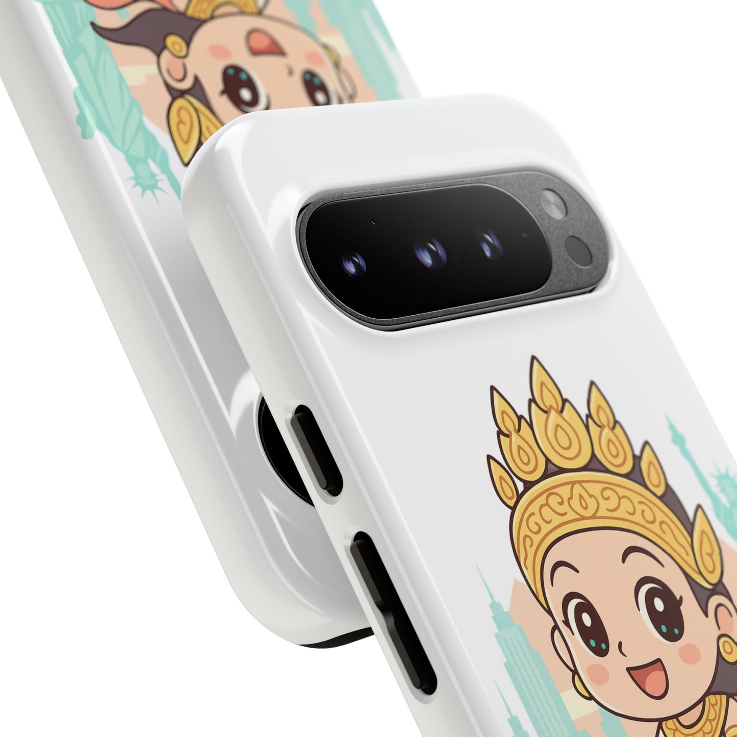 Chibi Apsara's NYC Adventure Case | Birthday Gift, Smartphone Protector, Cartoon Art, Fun Accessories, Tough Cases