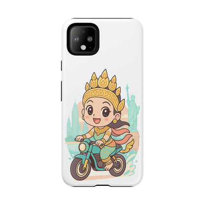 Chibi Apsara's NYC Adventure Case | Birthday Gift, Smartphone Protector, Cartoon Art, Fun Accessories, Tough Cases