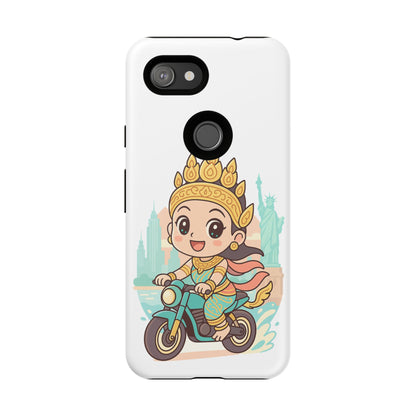 Chibi Apsara's NYC Adventure Case | Birthday Gift, Smartphone Protector, Cartoon Art, Fun Accessories, Tough Cases