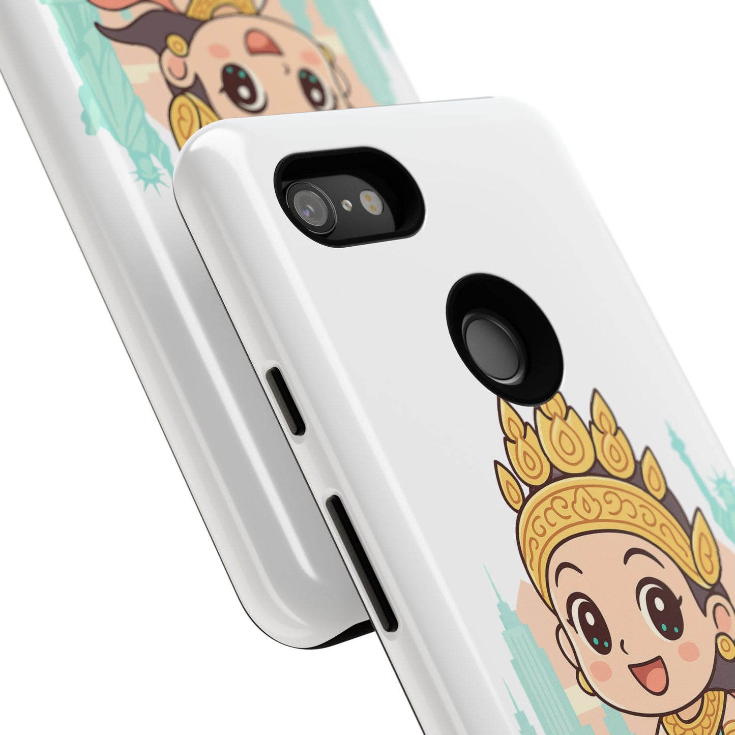 Chibi Apsara's NYC Adventure Case | Birthday Gift, Smartphone Protector, Cartoon Art, Fun Accessories, Tough Cases