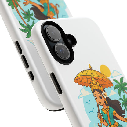 Apsara's Shoreline Grace Tough Cases, Phone Case, Protective Cover, Unique Design, Gift for Nature Lovers, Coastal Art Decor