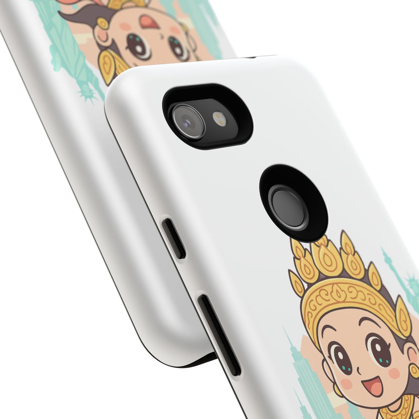 Chibi Apsara's NYC Adventure Case | Birthday Gift, Smartphone Protector, Cartoon Art, Fun Accessories, Tough Cases