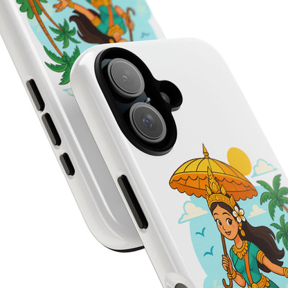 Apsara's Shoreline Grace Tough Cases, Phone Case, Protective Cover, Unique Design, Gift for Nature Lovers, Coastal Art Decor