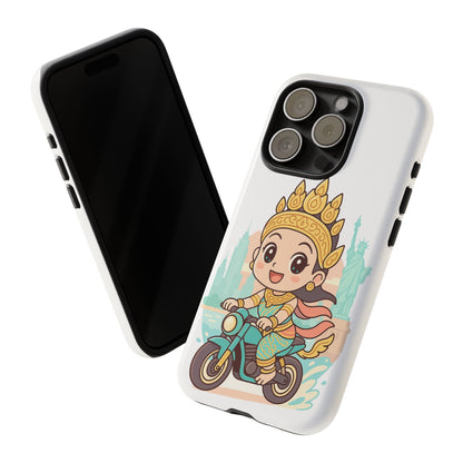 Chibi Apsara's NYC Adventure Case | Birthday Gift, Smartphone Protector, Cartoon Art, Fun Accessories, Tough Cases