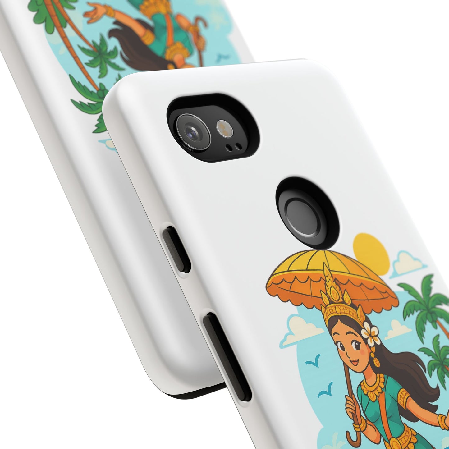 Apsara's Shoreline Grace Tough Cases, Phone Case, Protective Cover, Unique Design, Gift for Nature Lovers, Coastal Art Decor