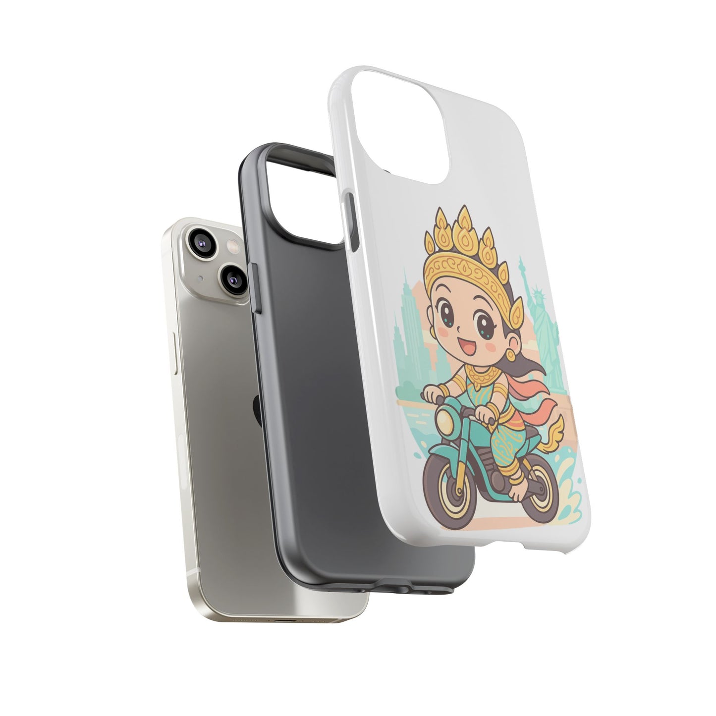 Chibi Apsara's NYC Adventure Case | Birthday Gift, Smartphone Protector, Cartoon Art, Fun Accessories, Tough Cases