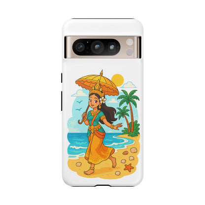 Apsara's Shoreline Grace Tough Cases, Phone Case, Protective Cover, Unique Design, Gift for Nature Lovers, Coastal Art Decor
