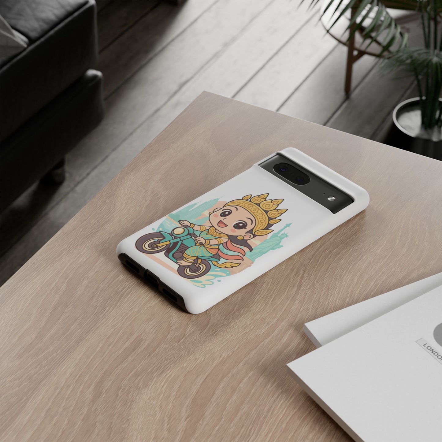 Chibi Apsara's NYC Adventure Case | Birthday Gift, Smartphone Protector, Cartoon Art, Fun Accessories, Tough Cases