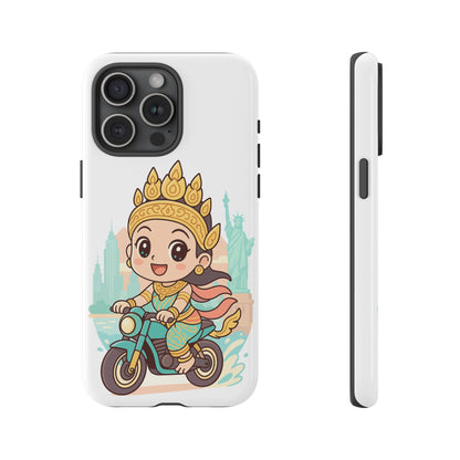 Chibi Apsara's NYC Adventure Case | Birthday Gift, Smartphone Protector, Cartoon Art, Fun Accessories, Tough Cases