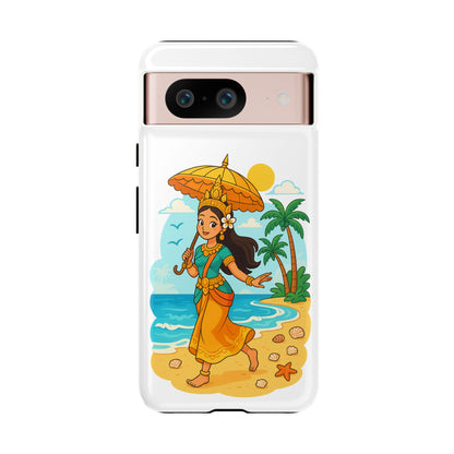 Apsara's Shoreline Grace Tough Cases, Phone Case, Protective Cover, Unique Design, Gift for Nature Lovers, Coastal Art Decor