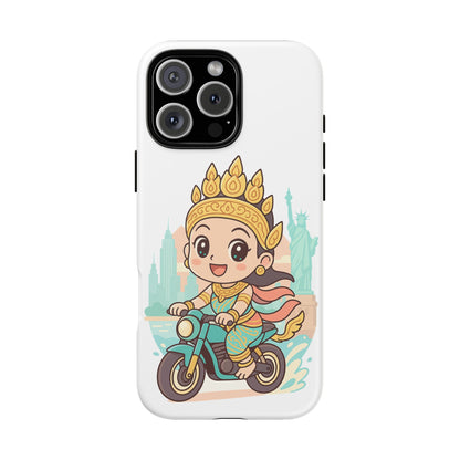Chibi Apsara's NYC Adventure Case | Birthday Gift, Smartphone Protector, Cartoon Art, Fun Accessories, Tough Cases