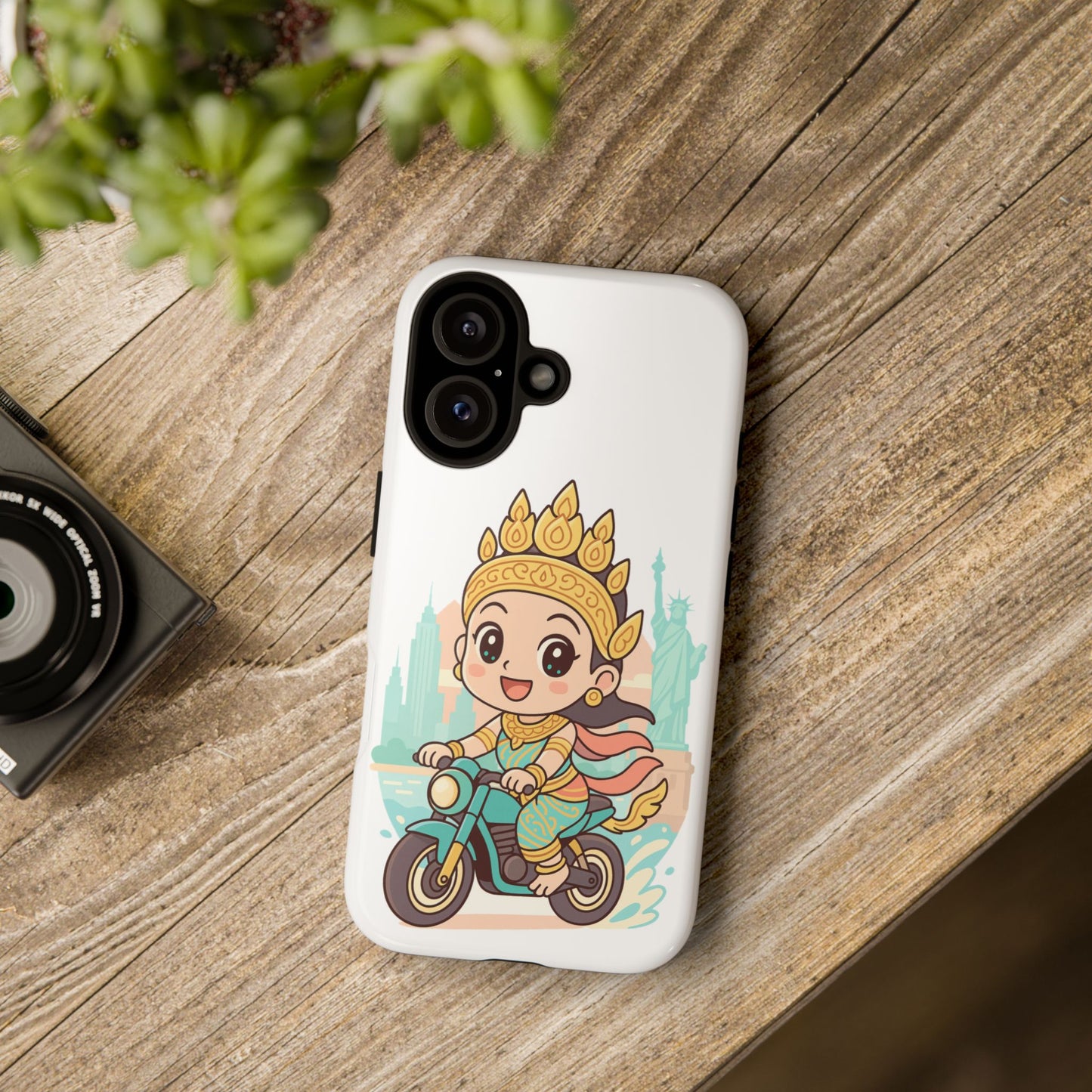 Chibi Apsara's NYC Adventure Case | Birthday Gift, Smartphone Protector, Cartoon Art, Fun Accessories, Tough Cases