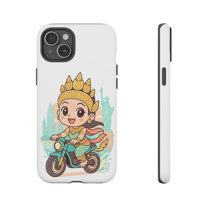 Chibi Apsara's NYC Adventure Case | Birthday Gift, Smartphone Protector, Cartoon Art, Fun Accessories, Tough Cases
