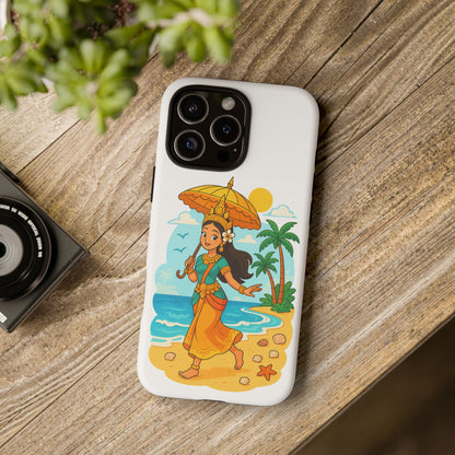 Apsara's Shoreline Grace Tough Cases, Phone Case, Protective Cover, Unique Design, Gift for Nature Lovers, Coastal Art Decor