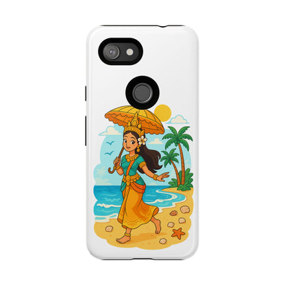 Apsara's Shoreline Grace Tough Cases, Phone Case, Protective Cover, Unique Design, Gift for Nature Lovers, Coastal Art Decor