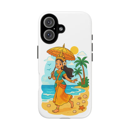 Apsara's Shoreline Grace Tough Cases, Phone Case, Protective Cover, Unique Design, Gift for Nature Lovers, Coastal Art Decor