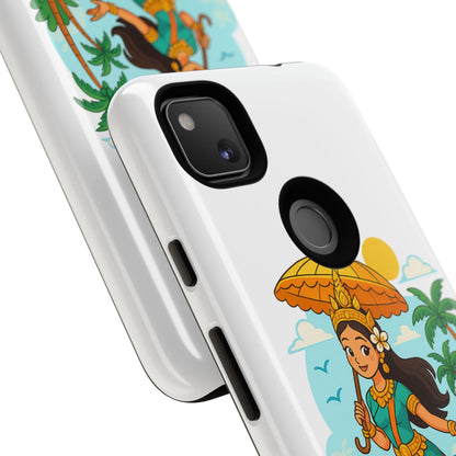 Apsara's Shoreline Grace Tough Cases, Phone Case, Protective Cover, Unique Design, Gift for Nature Lovers, Coastal Art Decor