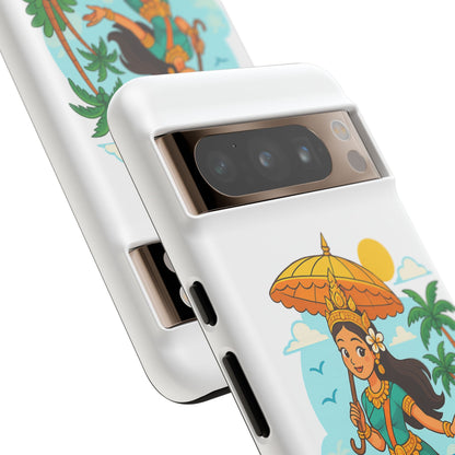 Apsara's Shoreline Grace Tough Cases, Phone Case, Protective Cover, Unique Design, Gift for Nature Lovers, Coastal Art Decor