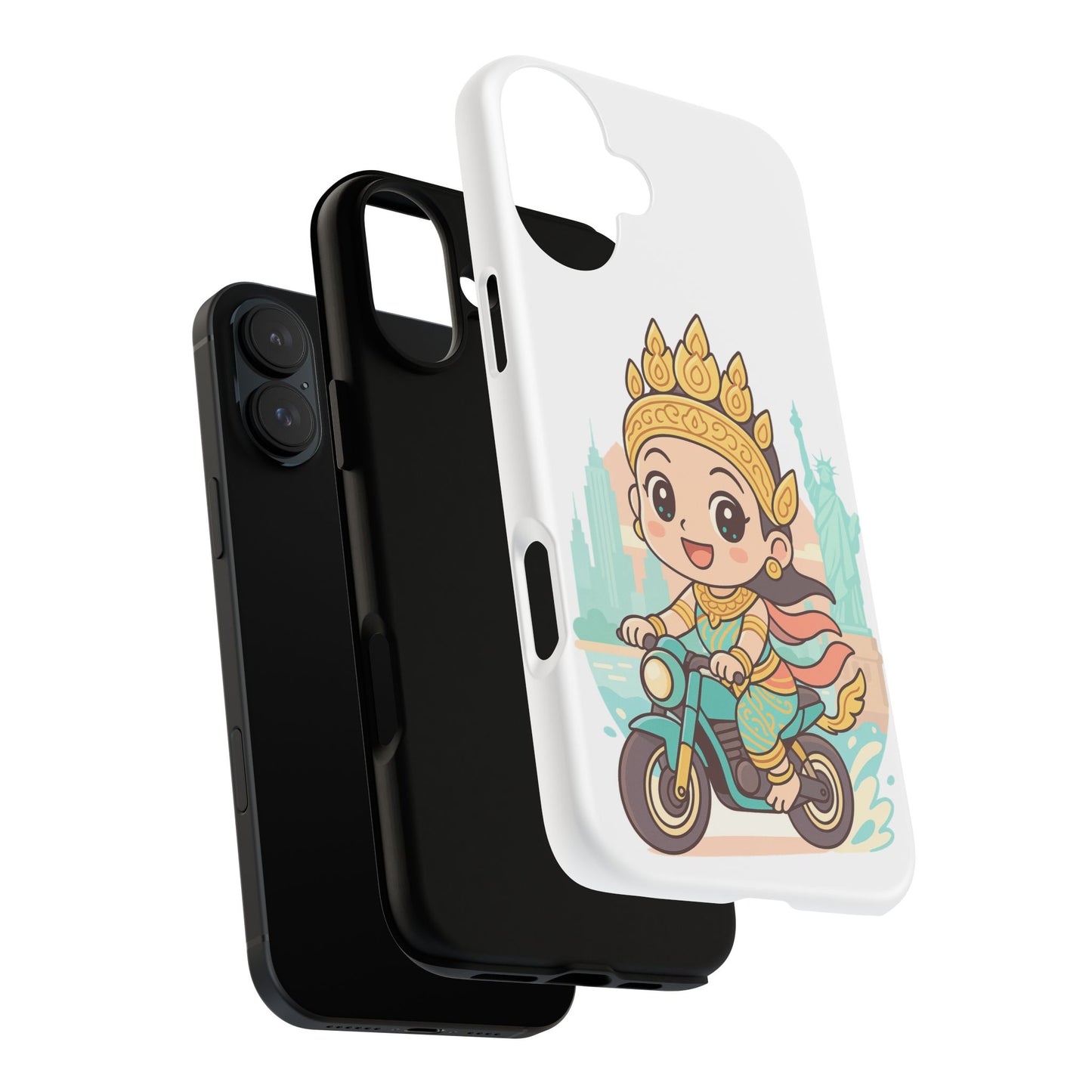 Chibi Apsara's NYC Adventure Case | Birthday Gift, Smartphone Protector, Cartoon Art, Fun Accessories, Tough Cases