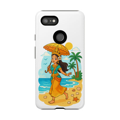 Apsara's Shoreline Grace Tough Cases, Phone Case, Protective Cover, Unique Design, Gift for Nature Lovers, Coastal Art Decor