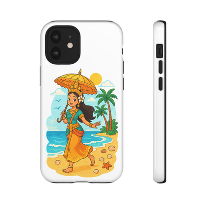 Apsara's Shoreline Grace Tough Cases, Phone Case, Protective Cover, Unique Design, Gift for Nature Lovers, Coastal Art Decor