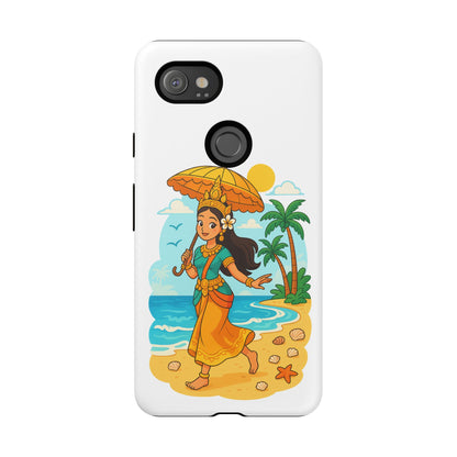 Apsara's Shoreline Grace Tough Cases, Phone Case, Protective Cover, Unique Design, Gift for Nature Lovers, Coastal Art Decor