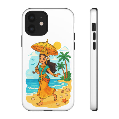 Apsara's Shoreline Grace Tough Cases, Phone Case, Protective Cover, Unique Design, Gift for Nature Lovers, Coastal Art Decor