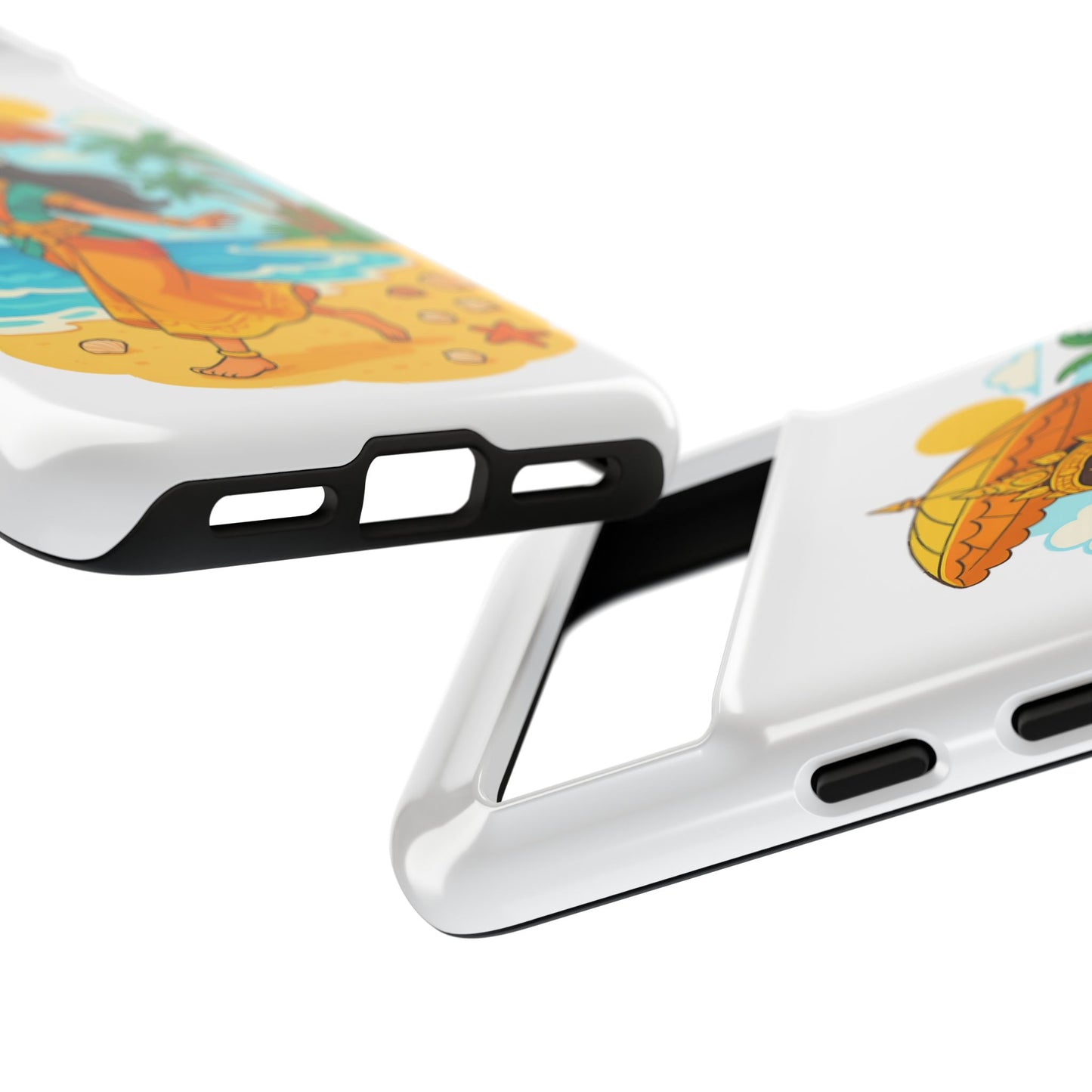 Apsara's Shoreline Grace Tough Cases, Phone Case, Protective Cover, Unique Design, Gift for Nature Lovers, Coastal Art Decor