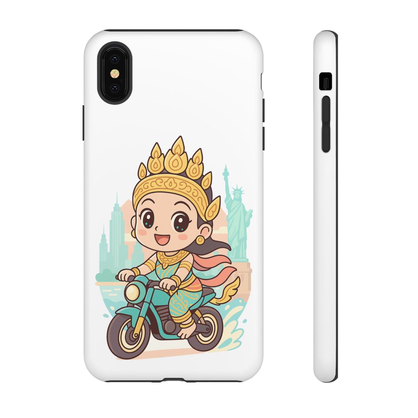 Chibi Apsara's NYC Adventure Case | Birthday Gift, Smartphone Protector, Cartoon Art, Fun Accessories, Tough Cases