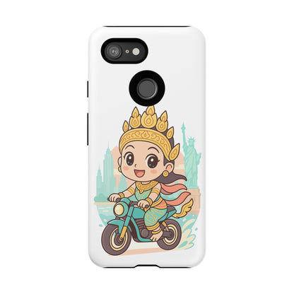 Chibi Apsara's NYC Adventure Case | Birthday Gift, Smartphone Protector, Cartoon Art, Fun Accessories, Tough Cases