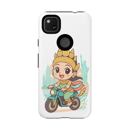 Chibi Apsara's NYC Adventure Case | Birthday Gift, Smartphone Protector, Cartoon Art, Fun Accessories, Tough Cases