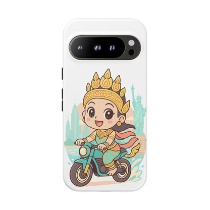 Chibi Apsara's NYC Adventure Case | Birthday Gift, Smartphone Protector, Cartoon Art, Fun Accessories, Tough Cases
