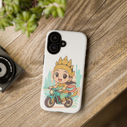 Chibi Apsara's NYC Adventure Case | Birthday Gift, Smartphone Protector, Cartoon Art, Fun Accessories, Tough Cases