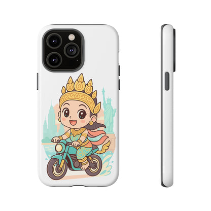 Chibi Apsara's NYC Adventure Case | Birthday Gift, Smartphone Protector, Cartoon Art, Fun Accessories, Tough Cases