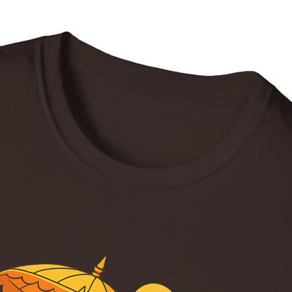 Beach Vibes T-Shirt with Sunset and Umbrella Graphic, Summer Gift, Travel Tee, Ocean Lover Shirt, Casual Everyday Wear