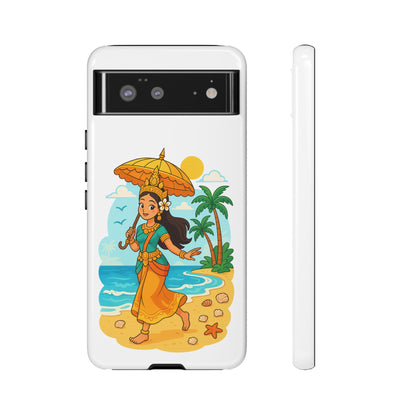 Apsara's Shoreline Grace Tough Cases, Phone Case, Protective Cover, Unique Design, Gift for Nature Lovers, Coastal Art Decor
