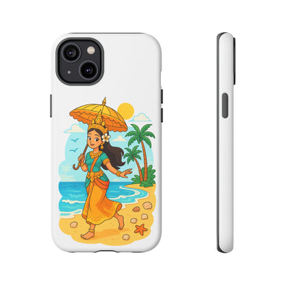 Apsara's Shoreline Grace Tough Cases, Phone Case, Protective Cover, Unique Design, Gift for Nature Lovers, Coastal Art Decor