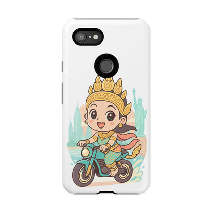 Chibi Apsara's NYC Adventure Case | Birthday Gift, Smartphone Protector, Cartoon Art, Fun Accessories, Tough Cases
