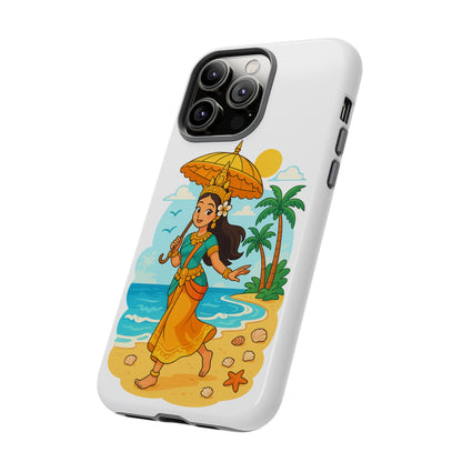 Apsara's Shoreline Grace Tough Cases, Phone Case, Protective Cover, Unique Design, Gift for Nature Lovers, Coastal Art Decor