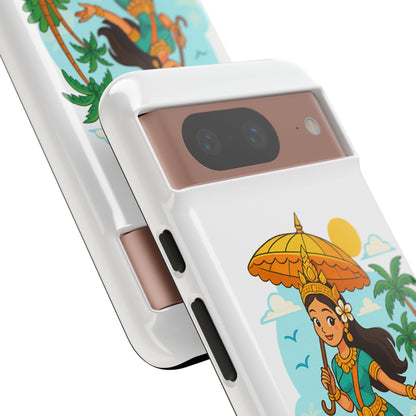 Apsara's Shoreline Grace Tough Cases, Phone Case, Protective Cover, Unique Design, Gift for Nature Lovers, Coastal Art Decor