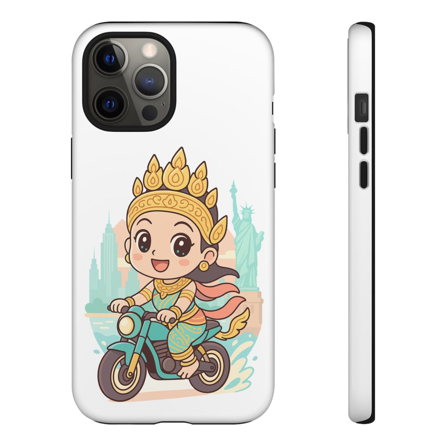 Chibi Apsara's NYC Adventure Case | Birthday Gift, Smartphone Protector, Cartoon Art, Fun Accessories, Tough Cases