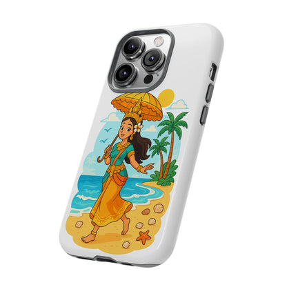 Apsara's Shoreline Grace Tough Cases, Phone Case, Protective Cover, Unique Design, Gift for Nature Lovers, Coastal Art Decor