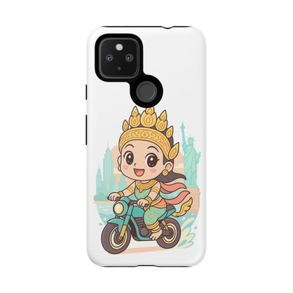 Chibi Apsara's NYC Adventure Case | Birthday Gift, Smartphone Protector, Cartoon Art, Fun Accessories, Tough Cases