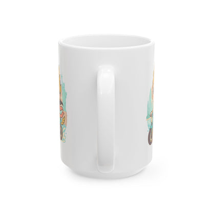 Apsara's Urban Fuel Ceramic Mug - Perfect for Cat Lovers, Gift for Birthdays, Coffee Lovers, Cozy Mornings, Cute Kitchen Decor