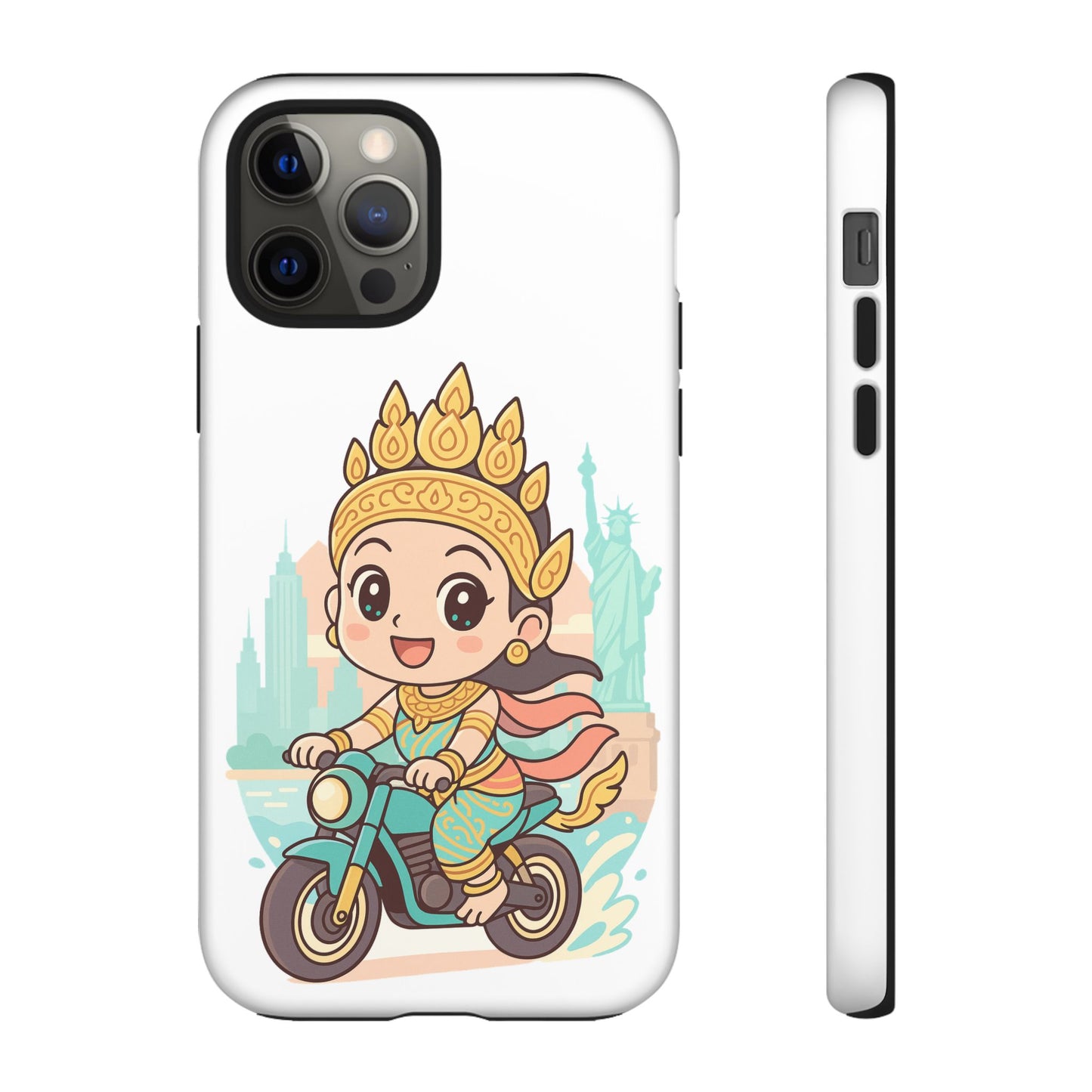Chibi Apsara's NYC Adventure Case | Birthday Gift, Smartphone Protector, Cartoon Art, Fun Accessories, Tough Cases