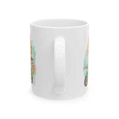 Apsara's Urban Fuel Ceramic Mug - Perfect for Cat Lovers, Gift for Birthdays, Coffee Lovers, Cozy Mornings, Cute Kitchen Decor