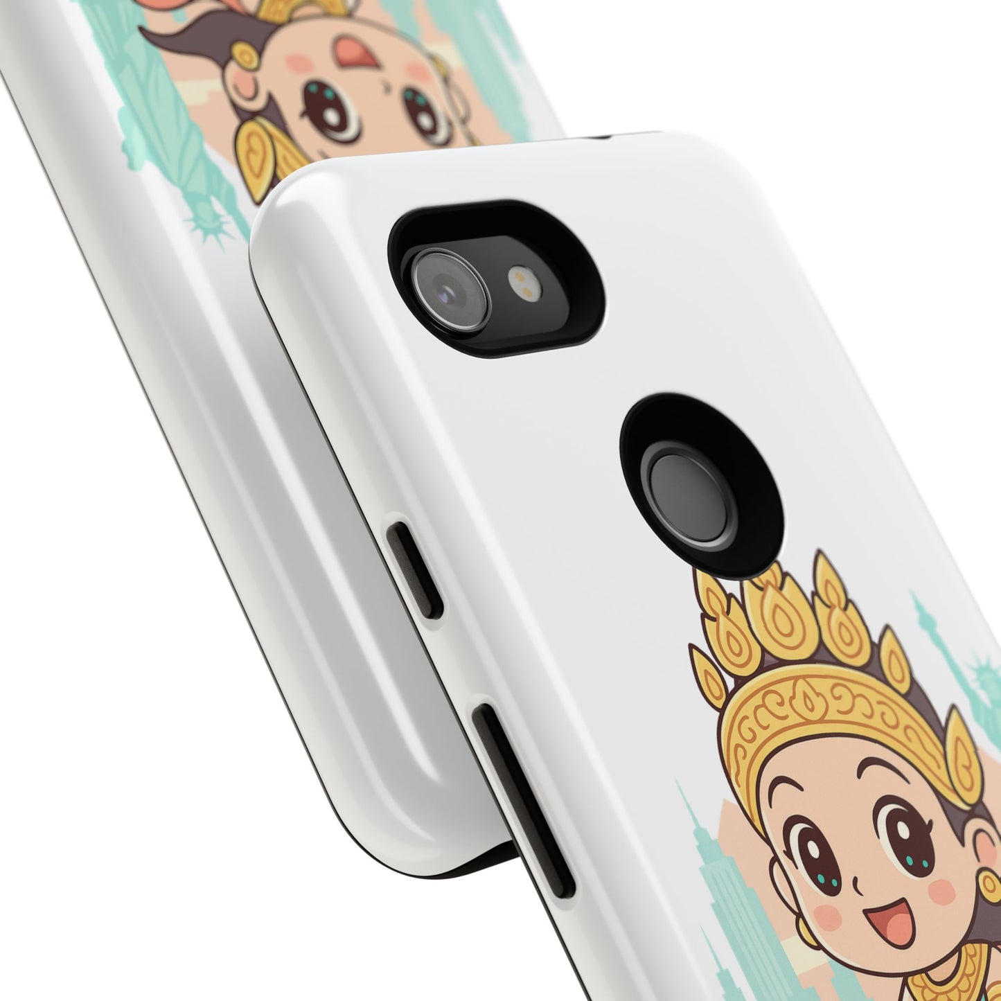 Chibi Apsara's NYC Adventure Case | Birthday Gift, Smartphone Protector, Cartoon Art, Fun Accessories, Tough Cases